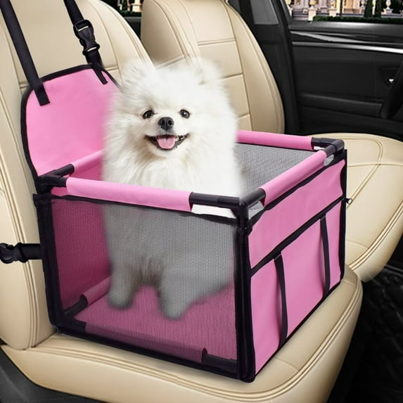 SWIHELP Dog Car Seat Breathable Folding Travel Bags for Dogs Cats Small Pet Puppy Booster Seat