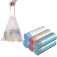 thumbnail image 1 of SWIHELP Small Trash Bags 4 Gallon Drawstring 90 Count Garbage Bags for Kitchen Mixed Color, 1 of 6