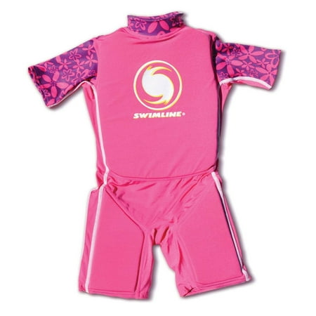 SWIMLINE Swim Trainer Floating Vest Suit For Kids & Toddlers Ages 4+ Boys/Girls -Comfortable Lycra Zip Up Buoyant Foam Swimming Life Jackets Puddle Jumpers 40-55 Pounds Lbs Children Learning Swimwear
