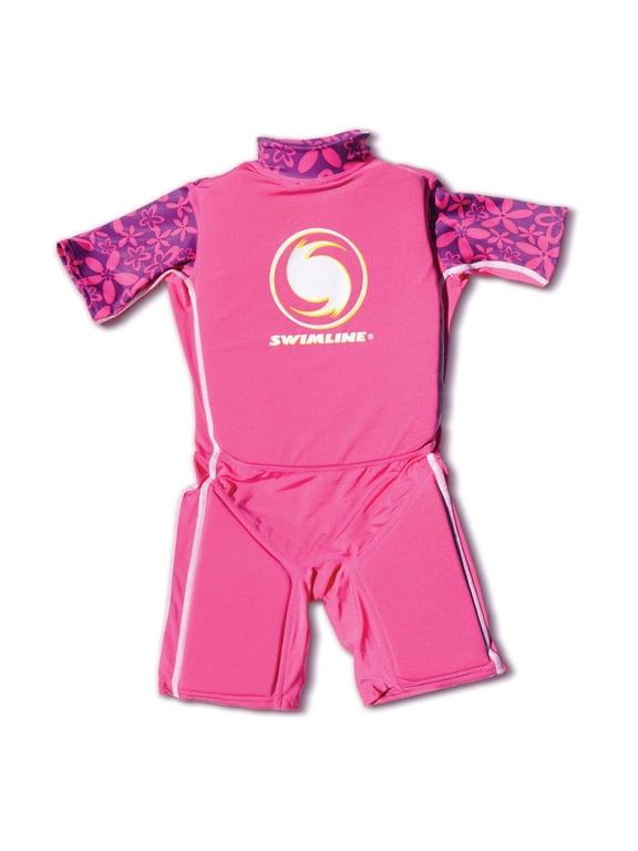 Swim Trainer Floating Vest Suit For Kids & Toddlers Ages 4+ Boys/Girls -Comfortable Lycra Zip Up Buoyant Foam Swimming Life Jackets Puddle Jumpers 40-55 Pounds Lbs Children Learning Swimwear