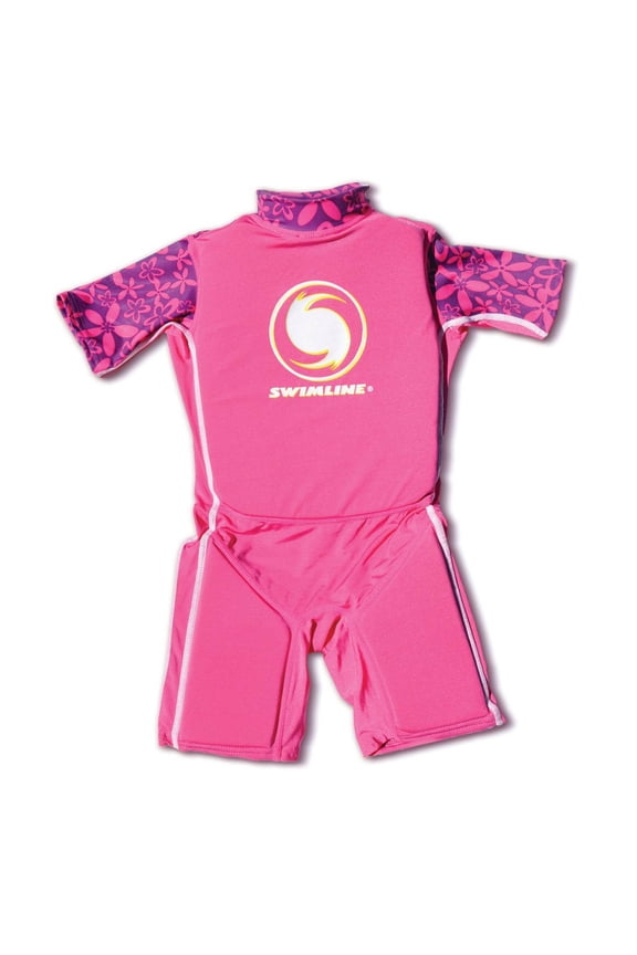 Swim Trainer Floating Vest Suit For Kids & Toddlers Ages 4+ Boys/Girls -Comfortable Lycra Zip Up Buoyant Foam Swimming Life Jackets Puddle Jumpers 40-55 Pounds Lbs Children Learning Swimwear