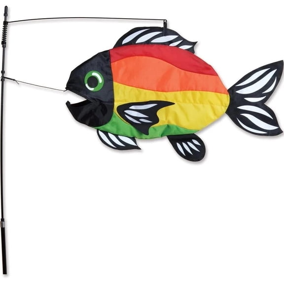 SWIMMING FISH--BRIGHT RAINBOW Wind Diva-Weather Vane Decor by Premier Designs