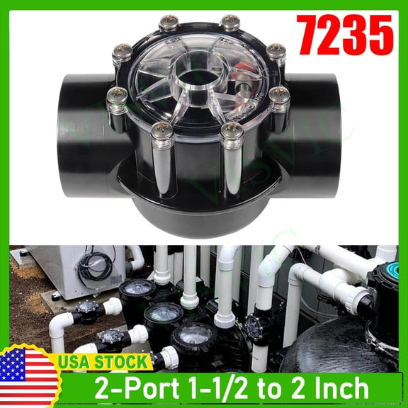 SWIMMING POOL SPA 1.5"-2" 180 Degree Check Plumbing Valve 7235 NEW