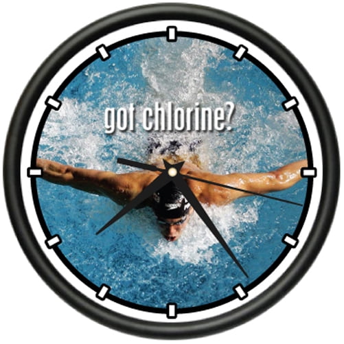 SWIMMING Wall Clock pool diver swimmer swim coach gift