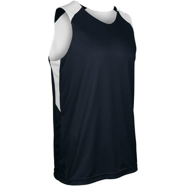 Champro BBJ41 Swish Reversible Men's and Youth Basketball Jersey - Navy White