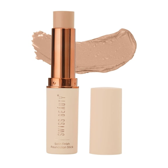 SWISS BEAUTY Satin Finish Panstick Foundation to Conceal & Cover, Buildable Coverage | Stick Foundation with Creamy Formula | For All Skin Types | Shade- Warm Honey, 7gm