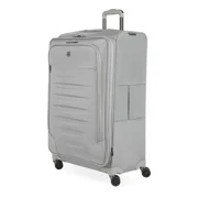 SWISS GEAR CHECKLITE SOFTSIDE CHECKED SUITCASE TEAR-RESISTANT 8 WHEELS - GRAY
