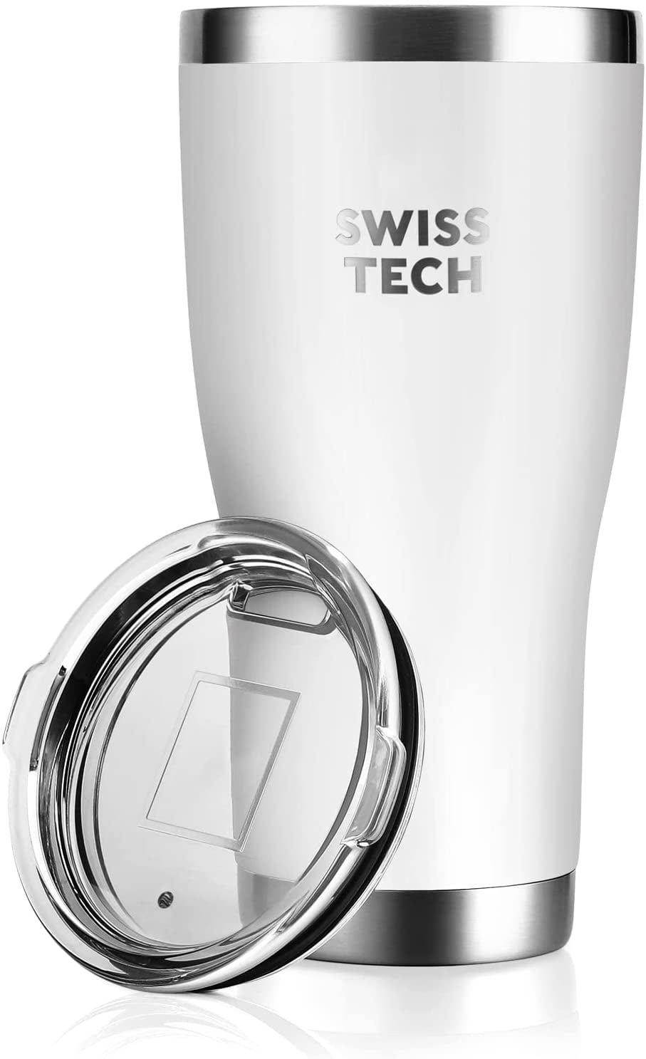 Swiss+Tech 20 oz Tumbler, Stainless Double Wall Vacuum Insulated Tumbler  with Lid and Wide Mouth, fo…See more Swiss+Tech 20 oz Tumbler, Stainless