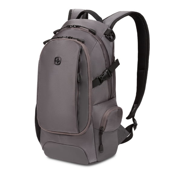SWISSGEAR City Pack Backpack Narrow Daypack, Everyday Sporty Tablet Compact Carry, Ballistic Grey