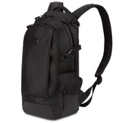 SWISSGEAR City Pack Backpack Narrow Daypack, Everyday Sporty Tablet Compact Carry, Black Ballistic
