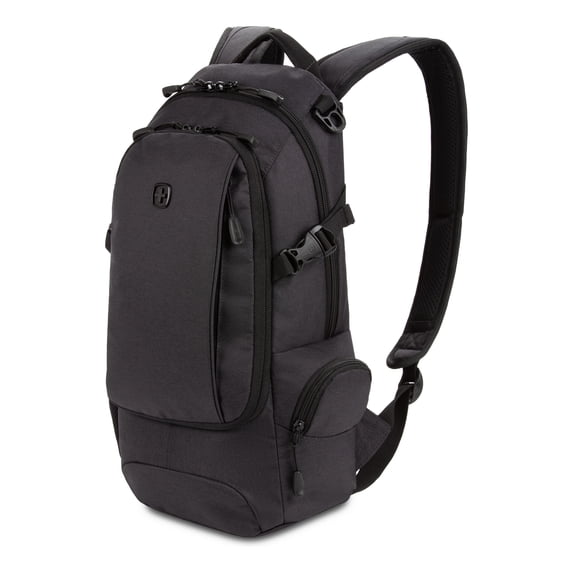 SWISSGEAR City Pack Backpack Narrow Daypack, Everyday Sporty Tablet Compact Carry, Dark Grey