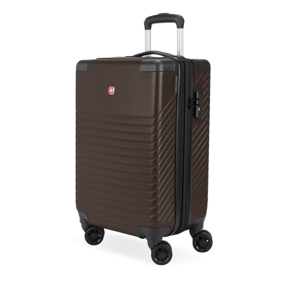 SWISSGEAR Edge Hardside Carry-On Spinner, Mocha Brown