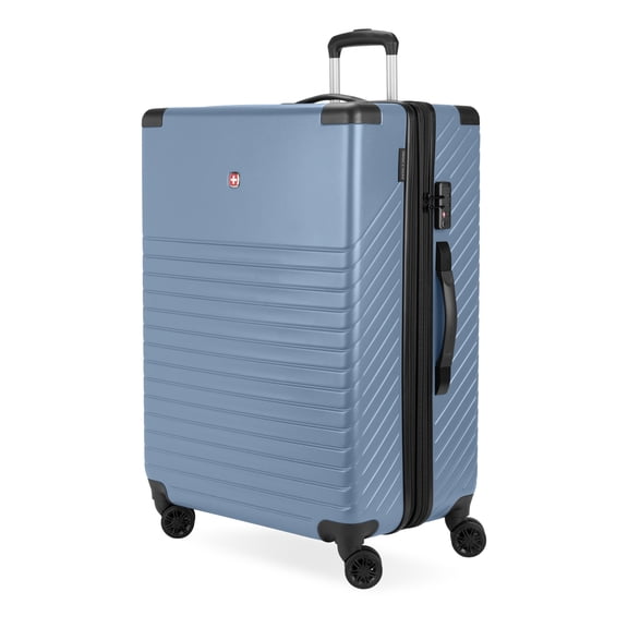 SWISSGEAR Edge Hardside Large Checked Spinner, Slate Blue