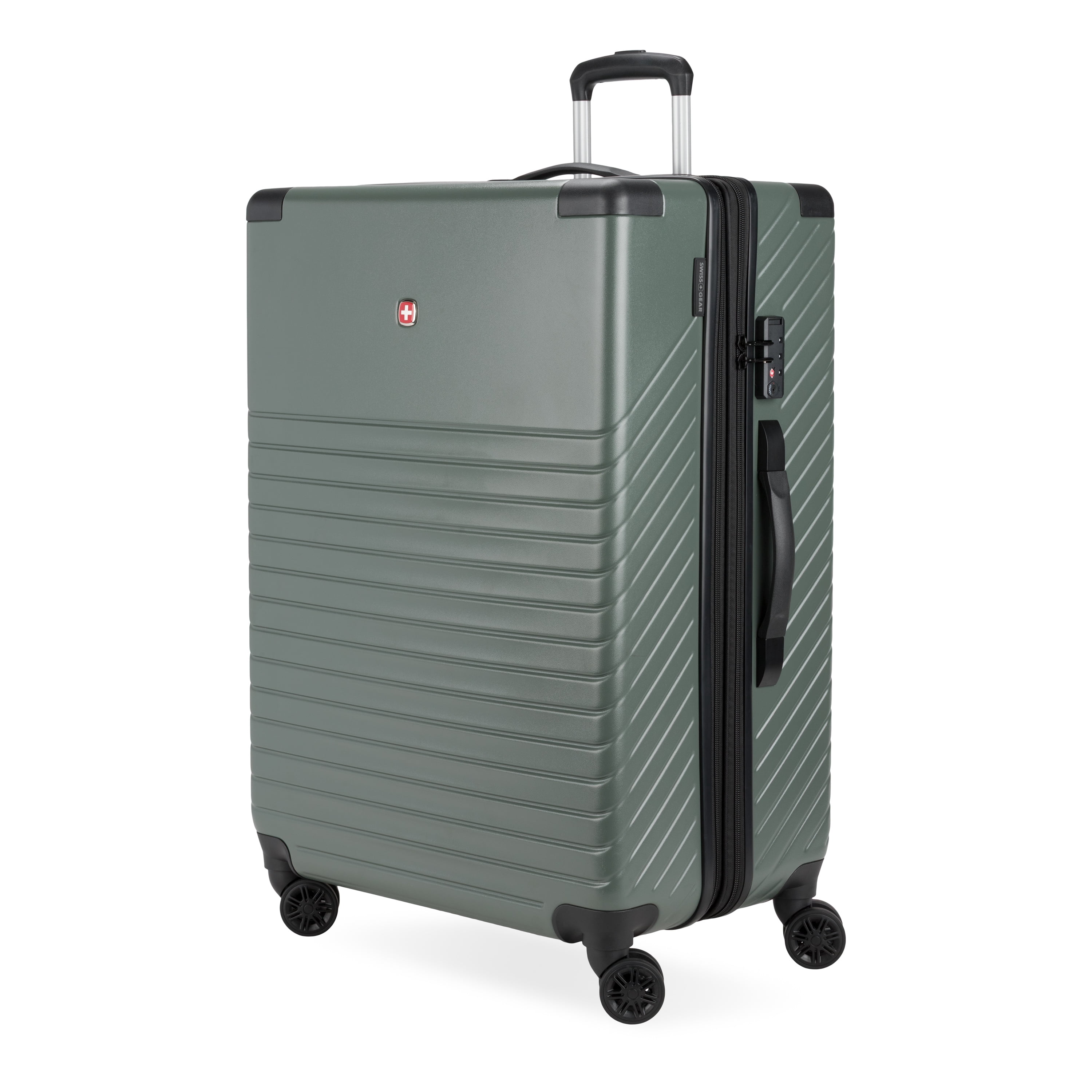 SWISSGEAR Edge Hardside Large Checked Spinner, Thyme Green