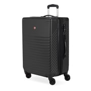 SWISSGEAR Edge Hardside Medium Checked Spinner, Black