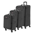 thumbnail image 1 of SWISSGEAR Stride 3-Piece Expandable Spinner Luggage Set, Dark Gray, with 8 Wheels and Built-in TSA Lock, 1 of 25
