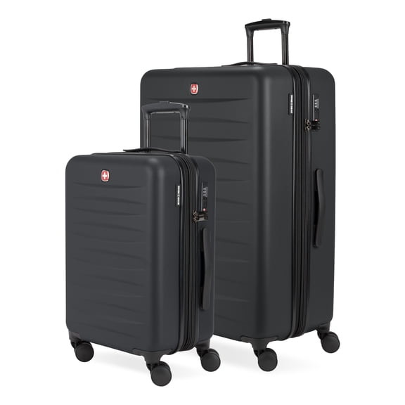 SWISSGEAR Stride Hardside 2-Piece Spinner Set, Black