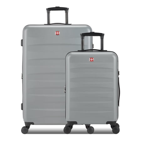 SWISSGEAR Stride Hardside 2-Piece Spinner Set, Charcoal Gray