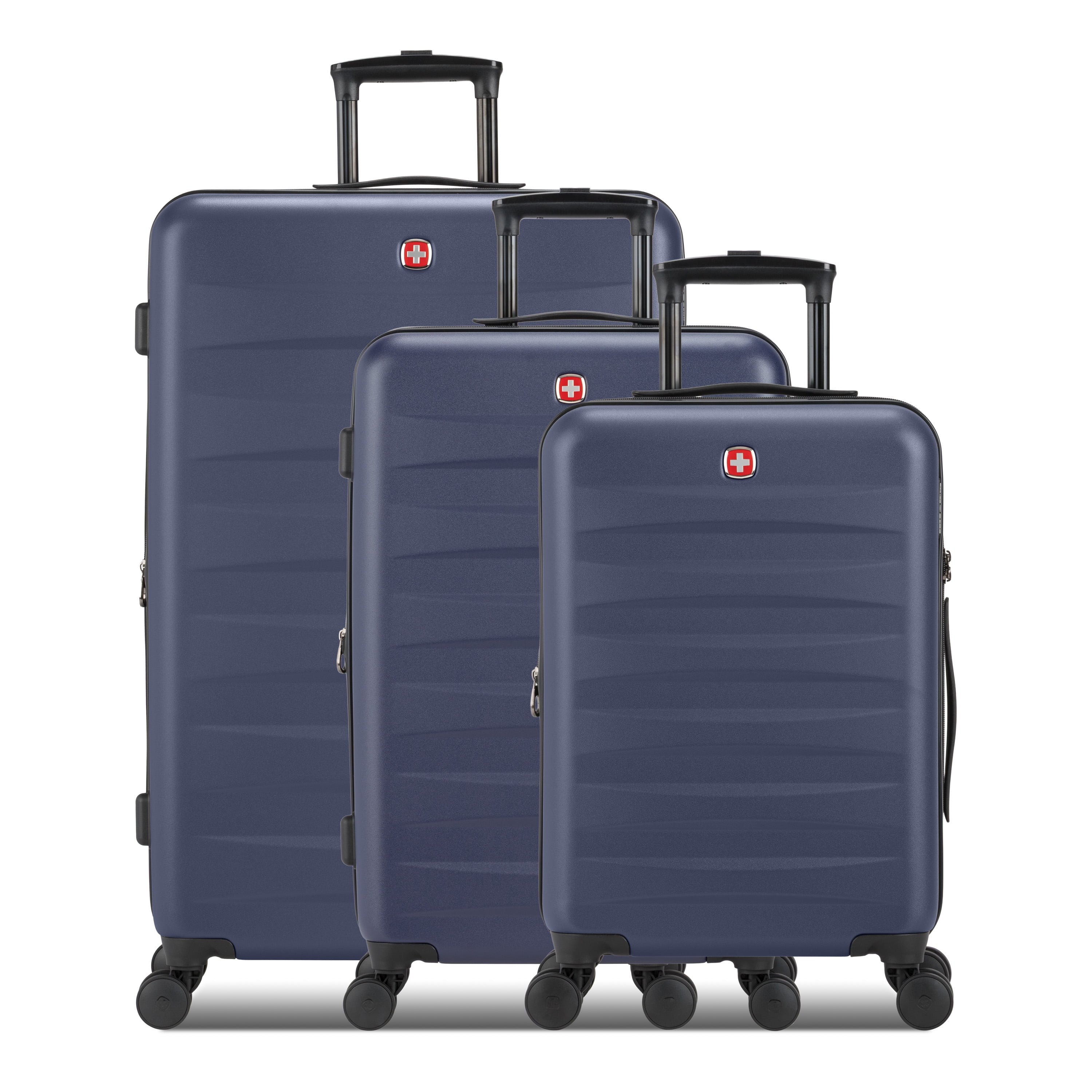 SWISSGEAR Stride Hardside 3-Piece Spinner Set, Navy Blue