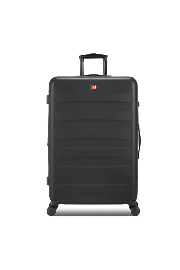 Stride Hardside Large Checked Spinner, Black