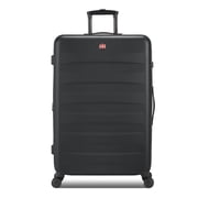 SWISSGEAR Stride Hardside Large Checked Spinner, Black