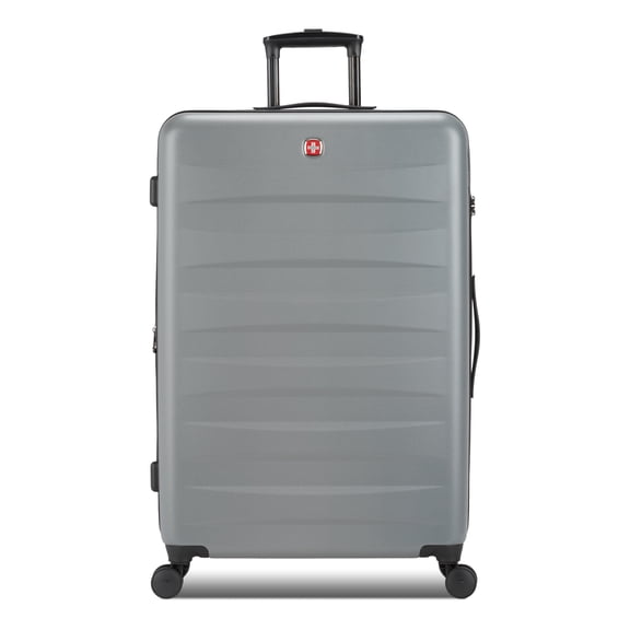 SWISSGEAR Stride Hardside Large Checked Spinner, Charcoal Gray