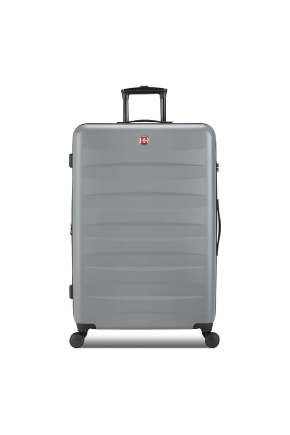 Stride Hardside Large Checked Spinner, Charcoal Gray