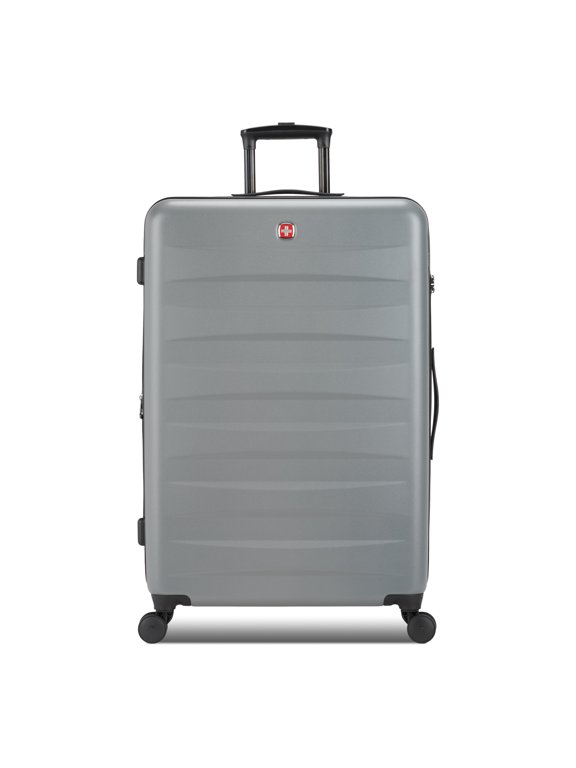 Stride Hardside Large Checked Spinner, Charcoal Gray