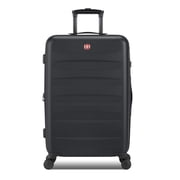 SWISSGEAR Stride Hardside Medium Checked Spinner, Black