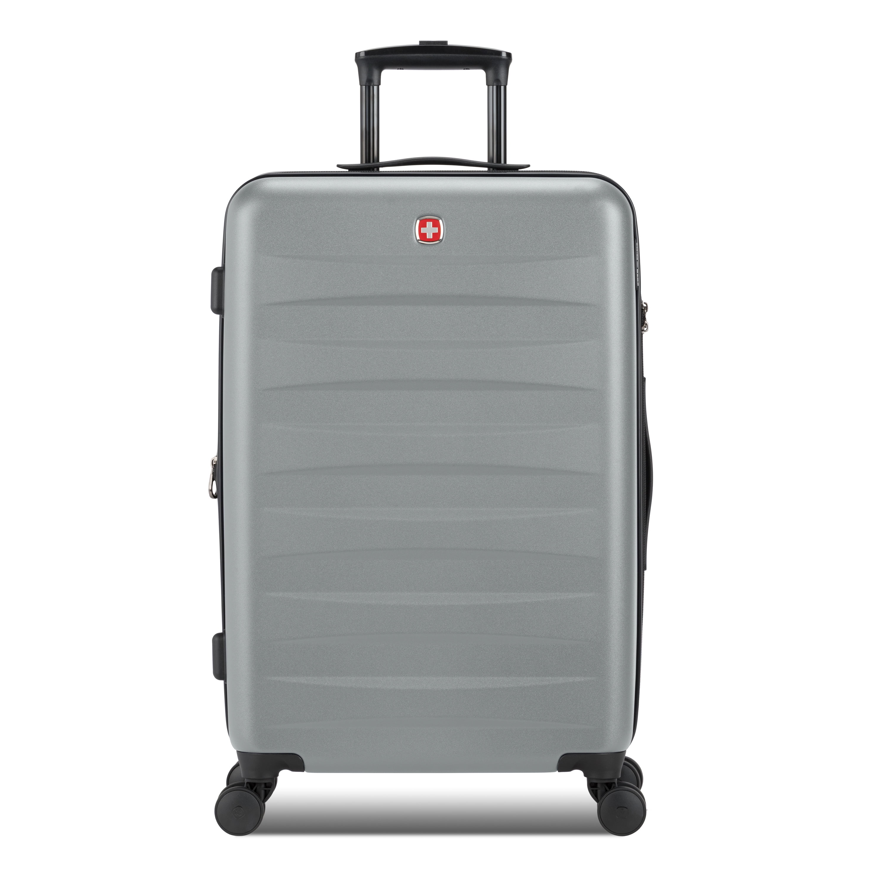 SWISSGEAR Stride Hardside Medium Checked Spinner, Charcoal Gray