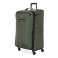 thumbnail image 1 of SWISSGEAR Stride Expandable Large Checked Spinner Luggage, Olive Green, 8 Wheels & Built-in TSA Lock, 1 of 21
