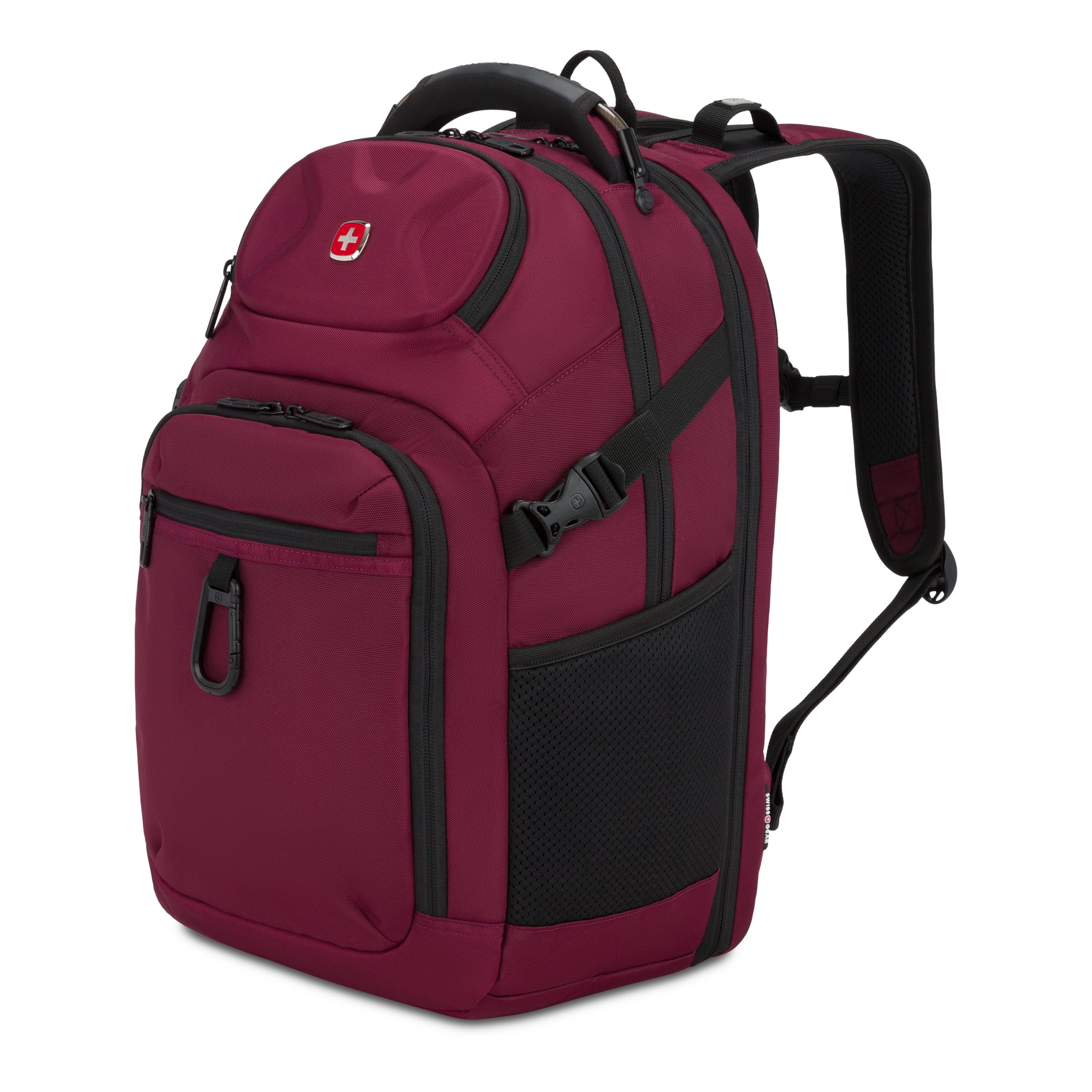 SWISSGEAR Stride ScanSmart Laptop Backpack, Black, Feature Packed