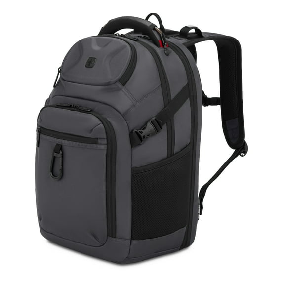 SWISSGEAR Stride ScanSmart Laptop Backpack, Dark Gray, Feature Packed for School, Travel, Everyday