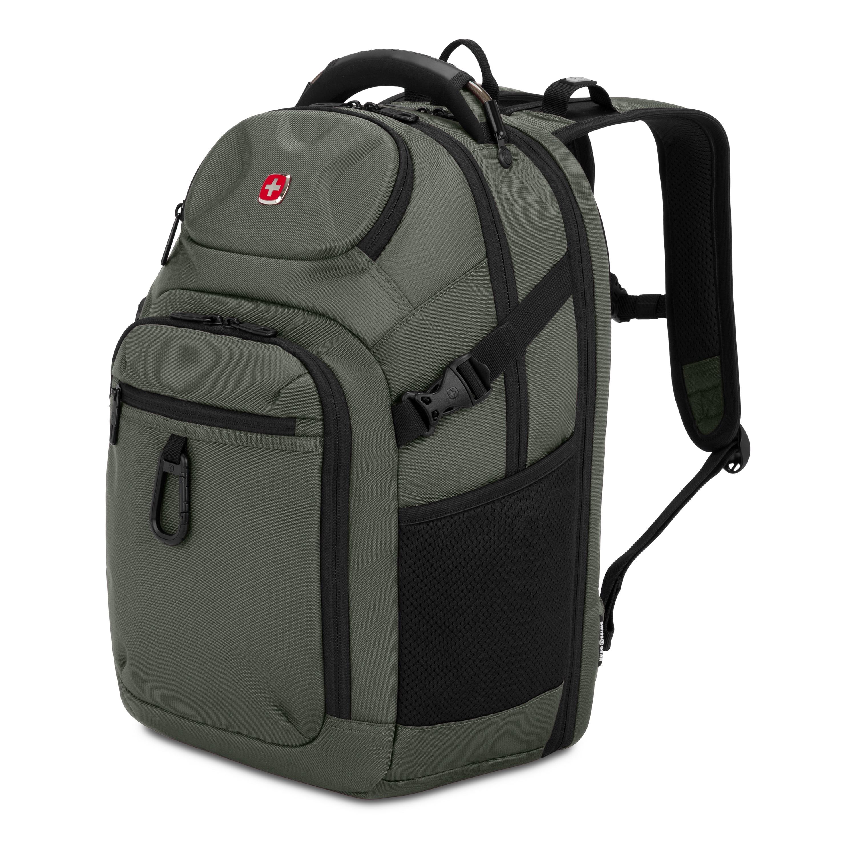 SWISSGEAR Stride ScanSmart Laptop Backpack, Black, Feature Packed