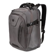 SWISSGEAR Travel Tech Elite 16  Laptop Backpack, ScanSmart, TSA-Friendly, USB Port, Grey Ballistic