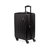 SWISSGEAR Wave Hardside Expandable Carry-on Luggage with Spinner Wheels, Black