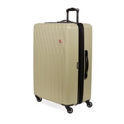 SWISSGEAR Wave Hardside Expandable Large Checked Luggage with Spinner Wheels, Sand