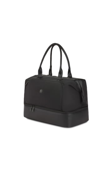 black zippered light weight travel tote bag Waterproof Nylon for Women with Zipper & Water Bottle Pocket Designed to fit a lot Travelpro Maxlite 5 Women's Tote