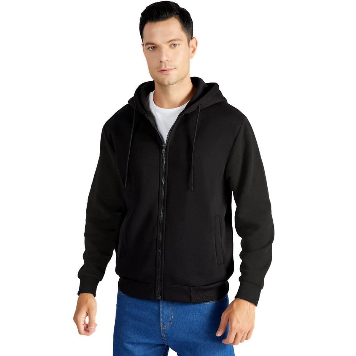 SPEEDRUN Full-Zip Hooded Sweatshirt for Men, Sizes M