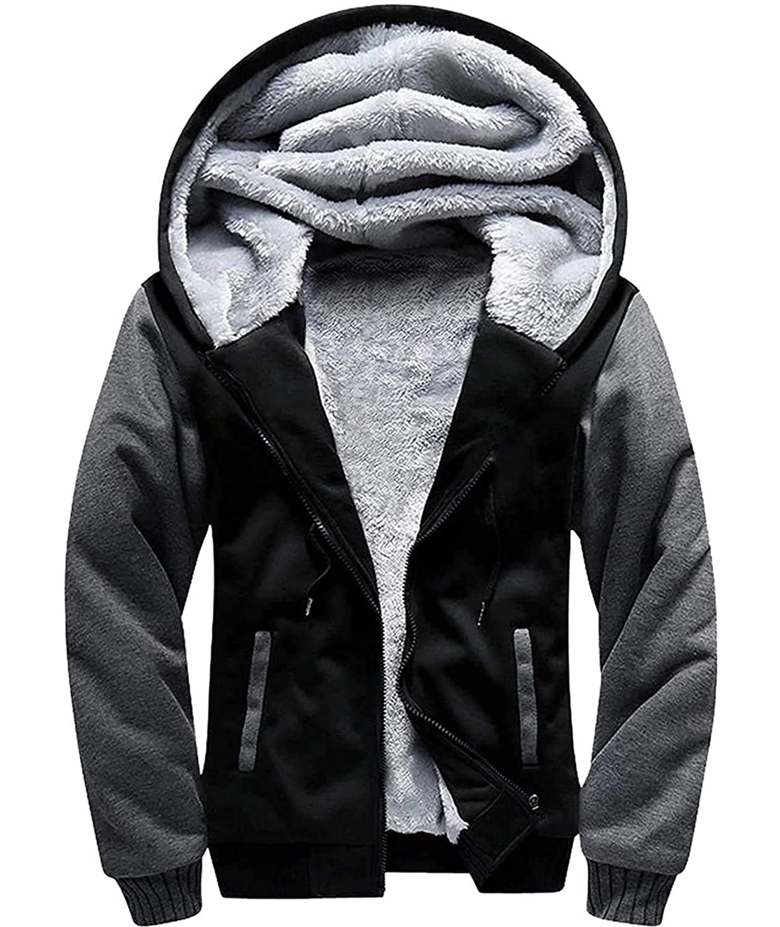 Send me Fly Fishing Fleece Sweatshirt for Men 2XL Dark Gray