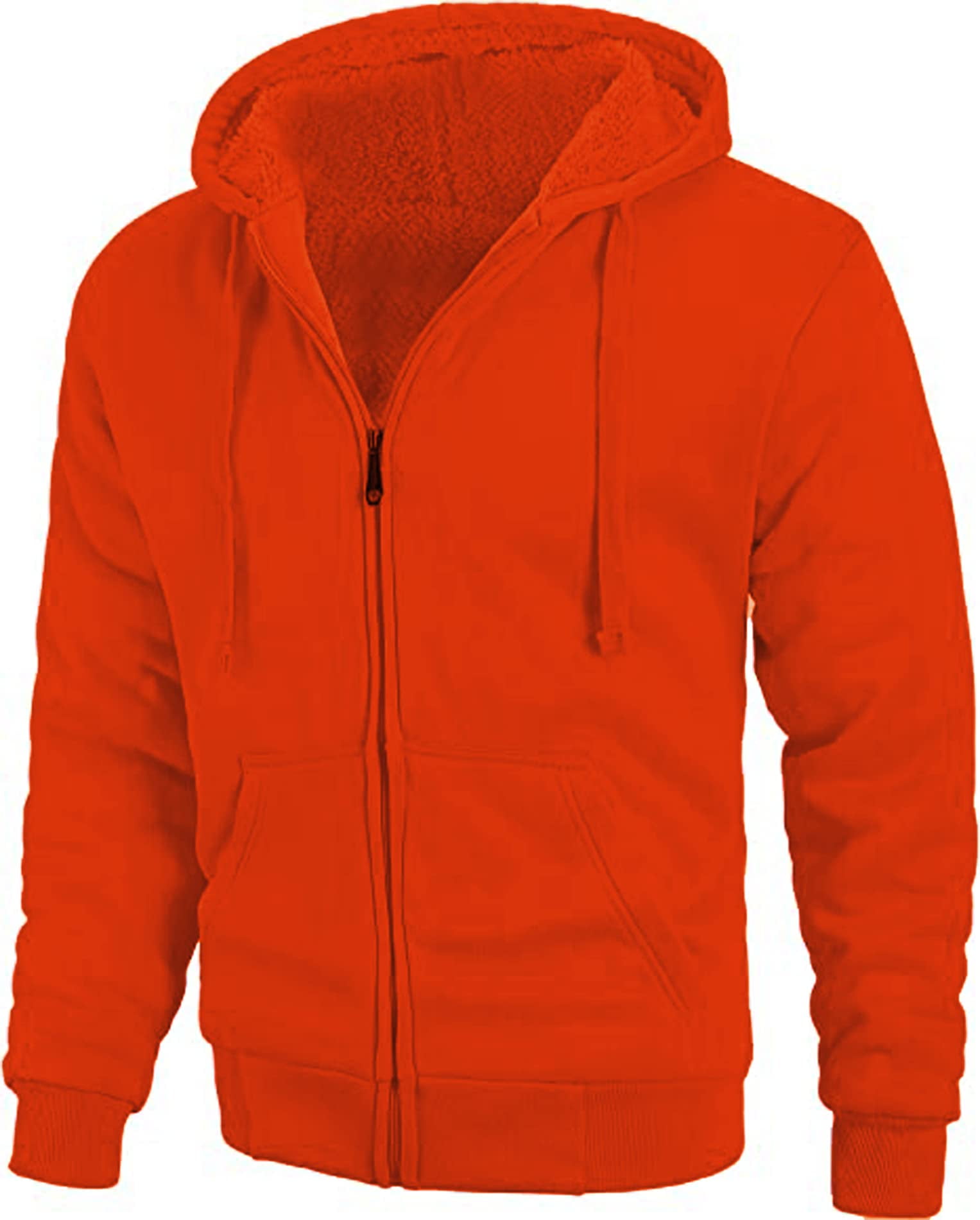 SWISSWELL Hoodie Men Zip up Sherpa Lined Hoodie Mens Jacket Winter ...