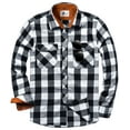 thumbnail image 1 of SPEEDRUN Men's Flannel Shirts Cotton Long Sleeve Shirt Casual Button Down Shirts with 2 Pockets, 1 of 8