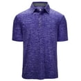 thumbnail image 1 of SPEEDRUN Men's Golf Polo Shirts Solid Color Short Sleeve Shirts for Men Classic Polo Shirts Casual Business Polo Shirts for Men Purple L, 1 of 9