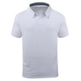 thumbnail image 1 of SPEEDRUN Men's Golf Polo Shirts Solid Color Short Sleeve Shirts for Men Classic Polo Shirts Casual Business Polo Shirts for Men White 3XL, 1 of 8
