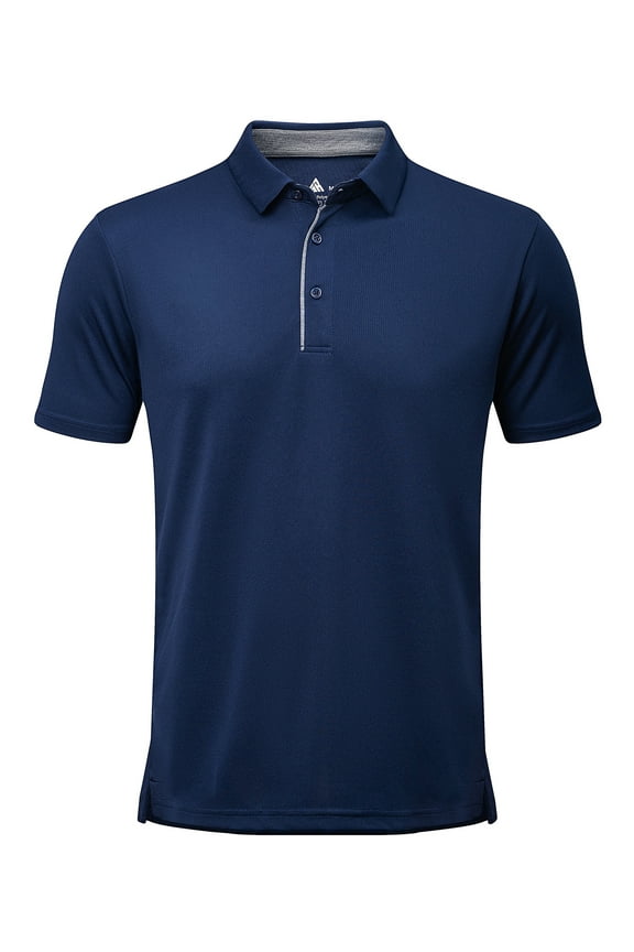 Men's Performance Shirt Polo Shirts Short Sleeve Classic Solid Color for Casual and Business Wear