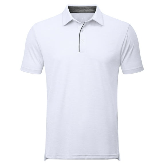 SWISSWELL Men's Performance Shirt Polo Shirts Short Sleeve Classic Solid Color for Casual and Business Wear