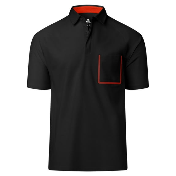 SPEEDRUN Men's Polo Shirts Short Sleeve Business Casual Reguar Fit Collared Pique T-Shirts