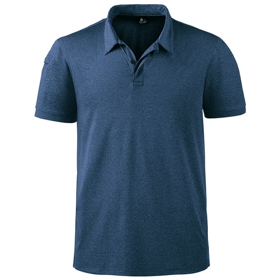 SPEEDRUN Men's Sports Polo Shirts for Golf Short Sleeve Classic Solid Color for Casual and Business Wear