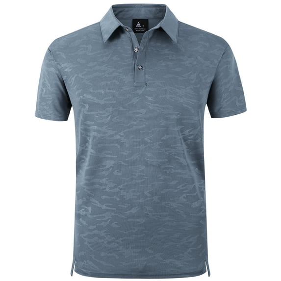 SPEEDRUN Men's Sports Polo Shirts for Golf Short Sleeve Classic Solid Color for Casual and Business Wear