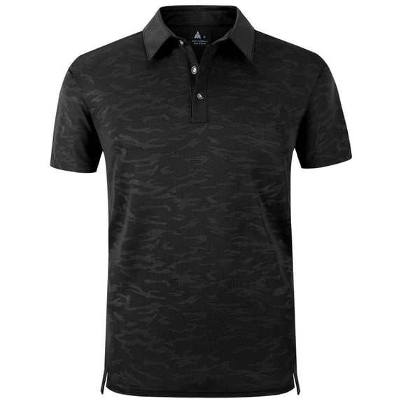 SPEEDRUN Men's Sports Polo Shirts for Golf Short Sleeve Classic Solid Color for Casual and Business Wear